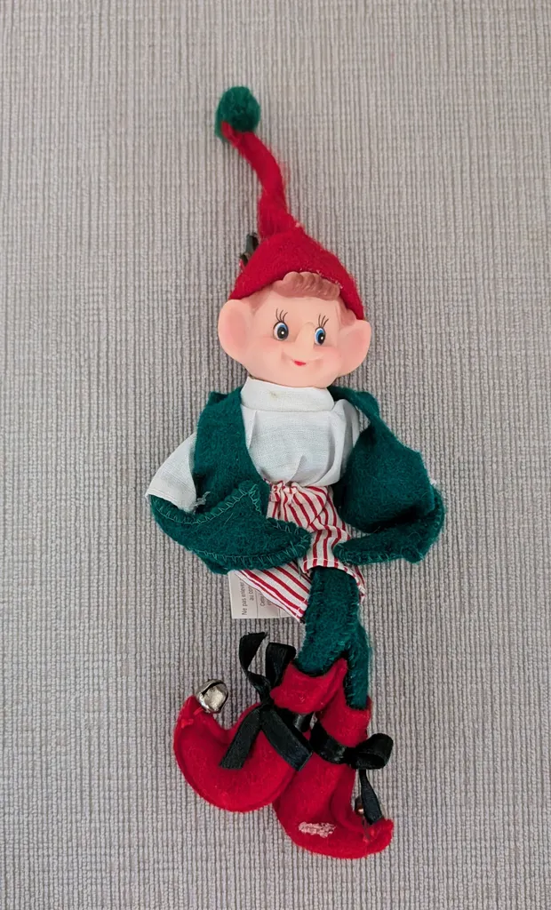 Vintage Christmas Elf Doll photo 1
