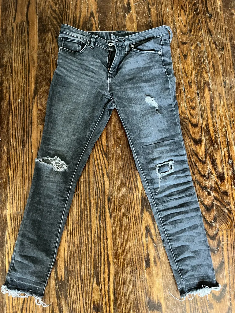 Ripped black jeans  photo 1