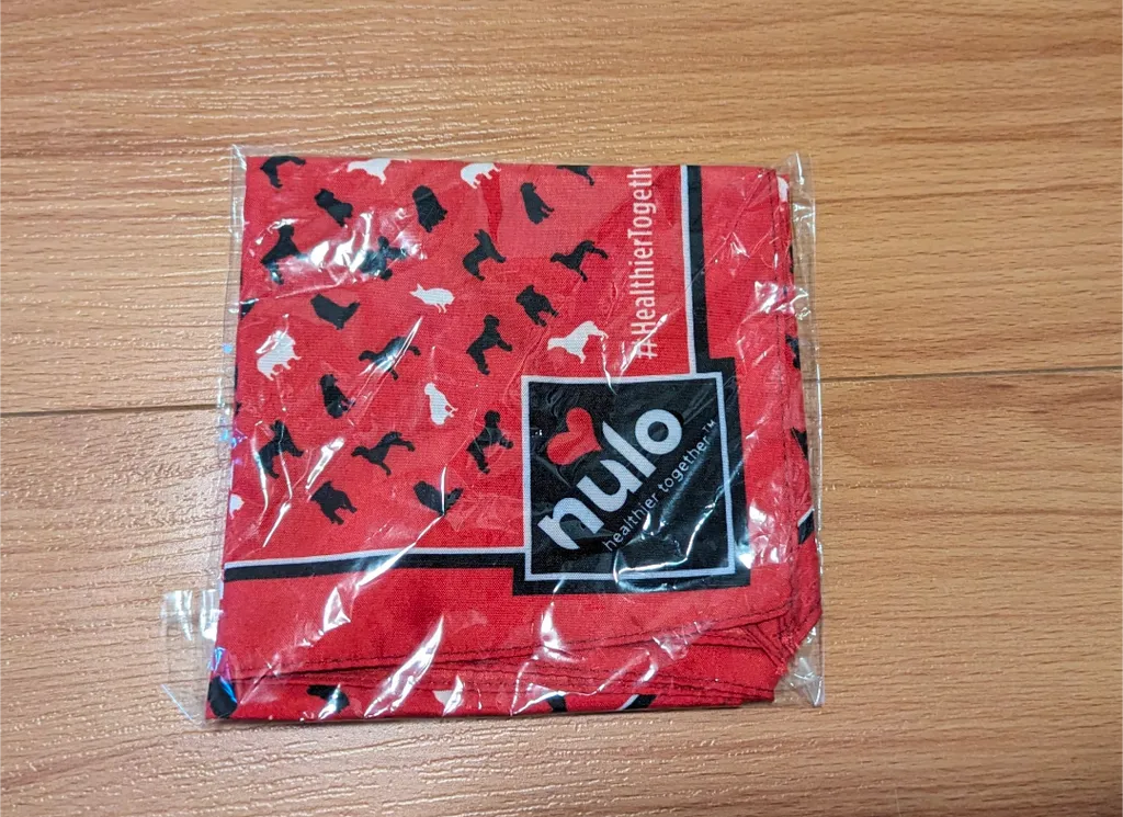 Brand New Nulo Bandana - Red with Dog Silhouettes photo 1