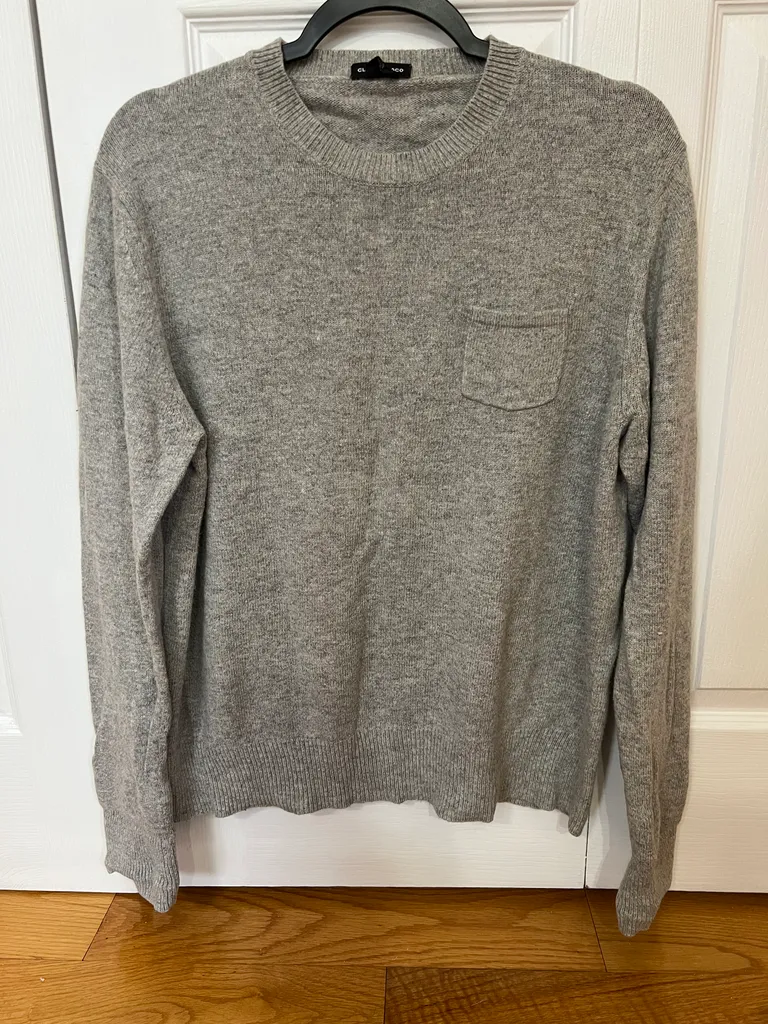 Gray Club Monaco Rabbit Hair Sweater, Large photo 1