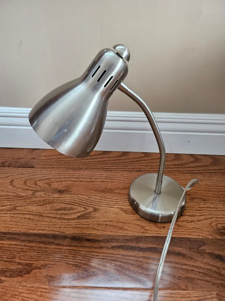 Silver Desk Lamp photo 1