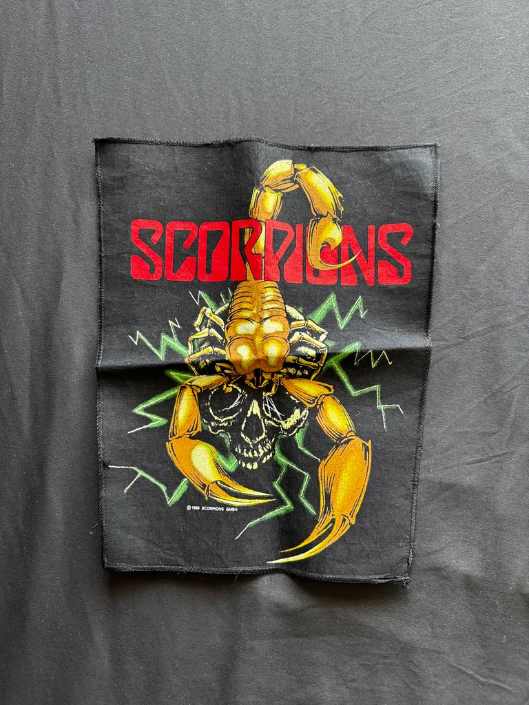 Vintage 1988 Scorpions Back Patch photo 1