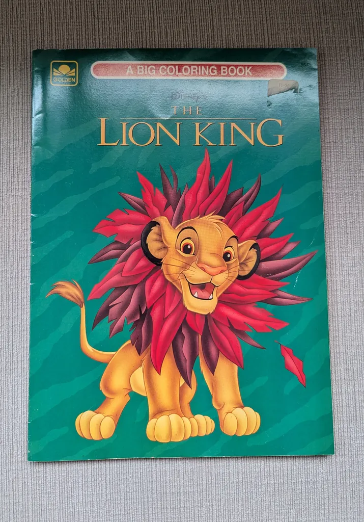 Vintage Disney's The Lion King Colouring Book photo 1