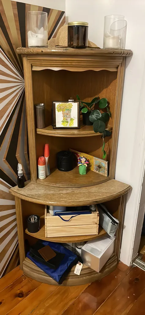 Wooden Corner Shelf photo 1