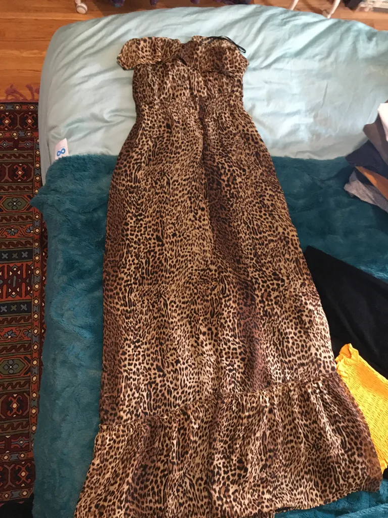 Leopard print maxi dress  photo 1