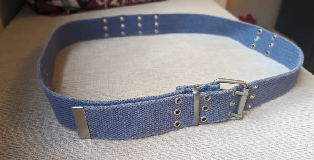 Blue Cotton Belt - Women's Size Large  photo 1