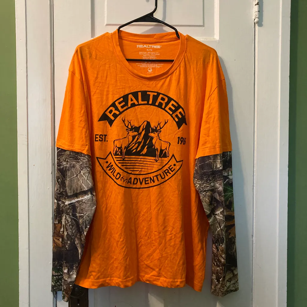 Mens Real Tree Camp sleeve long sleeves size XL photo 1