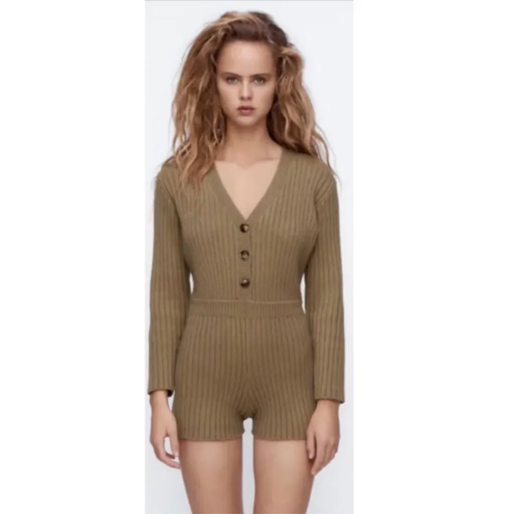 Zara Knit Romper photo 1