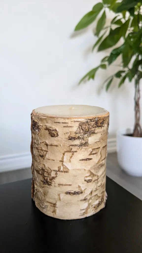 Decorative Birch Candle photo 1
