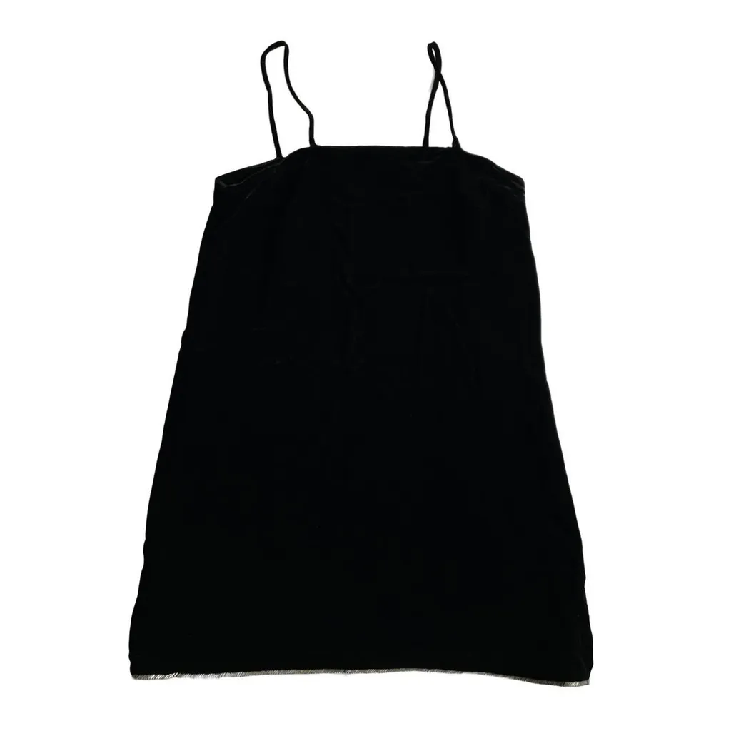 Black Velour Dress w/ Silver Beading  photo 1