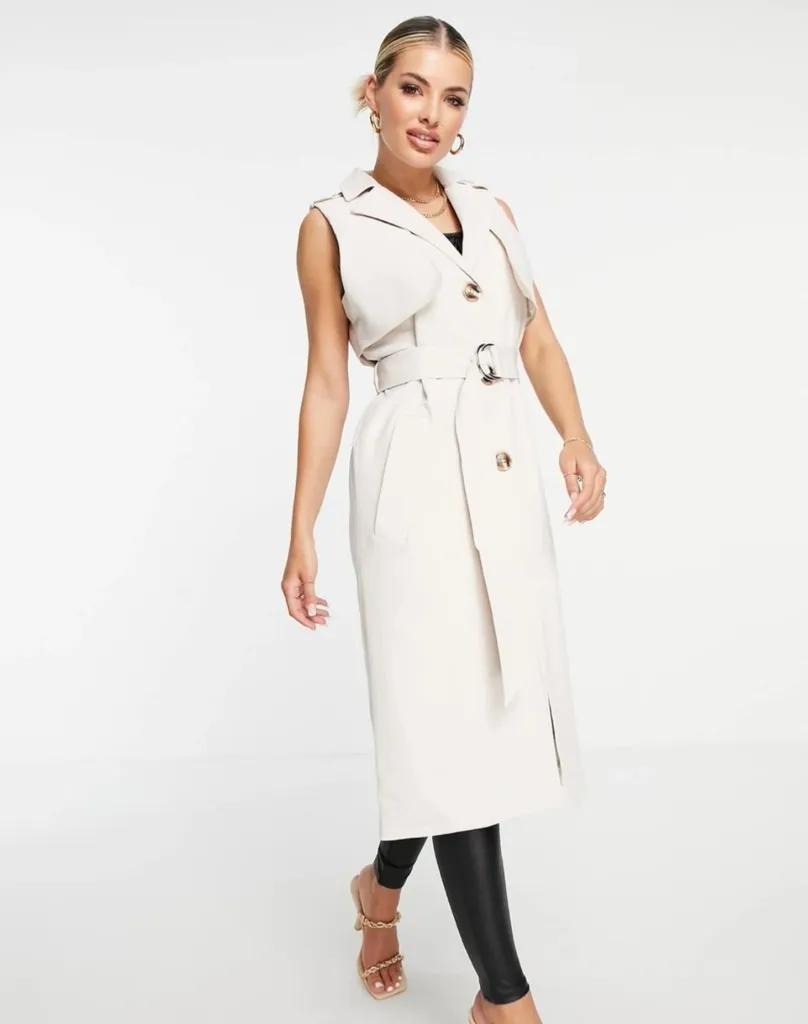Nordstrom 4th & Reckless Arden Sleeveless Trench Vest photo 1