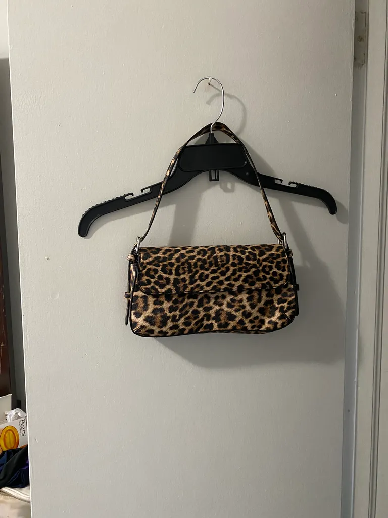 leopard print shoulder bag photo 1