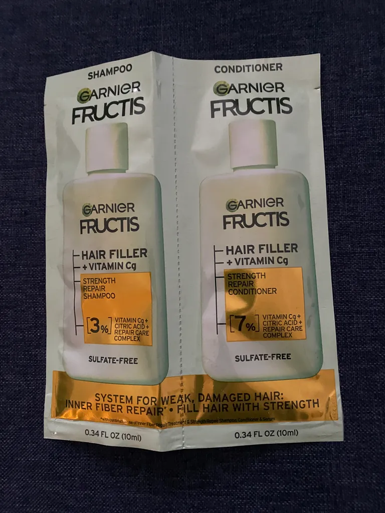 🆓Garnier Fructis Shampoo/Conditioner Sample photo 1