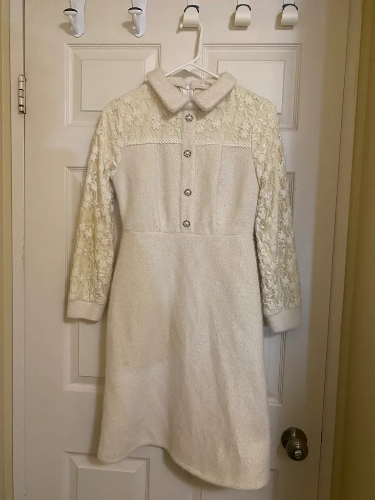 Lace Wool Dress photo 1