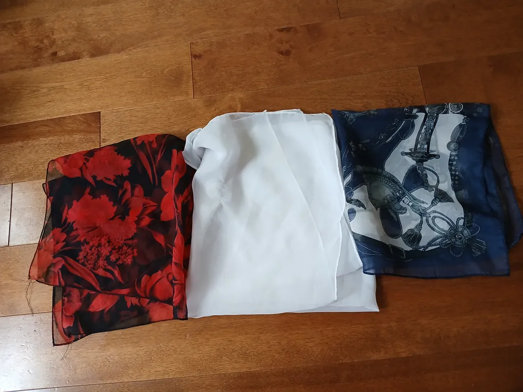 Trio of chiffon scarves photo 1