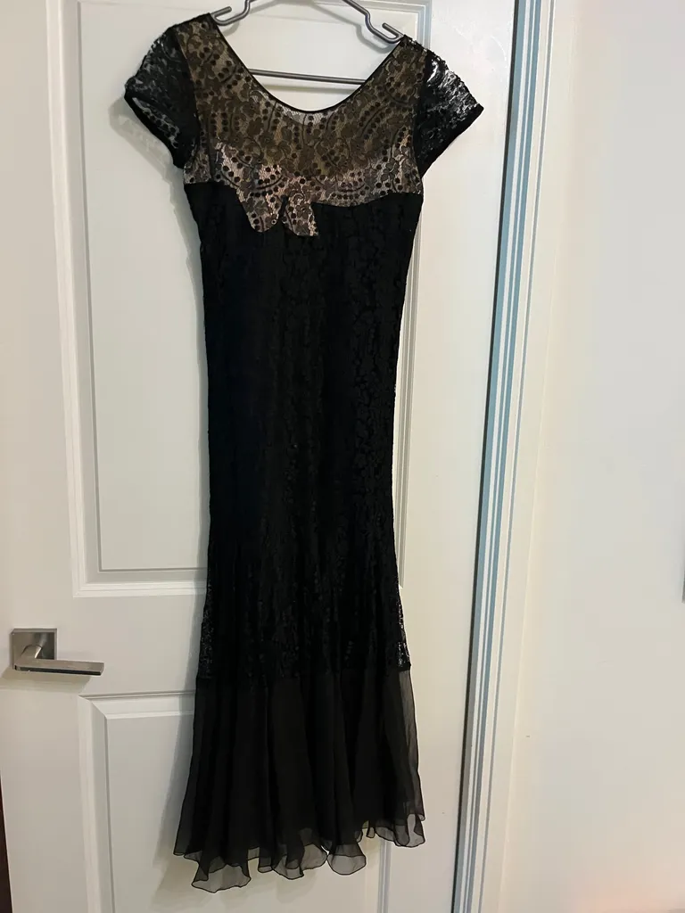 Black lace vintage dress photo 1