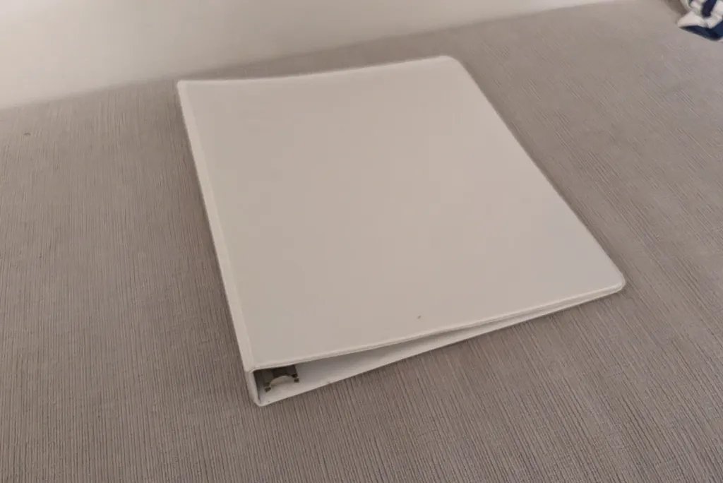 White 3-Ring Binder photo 1