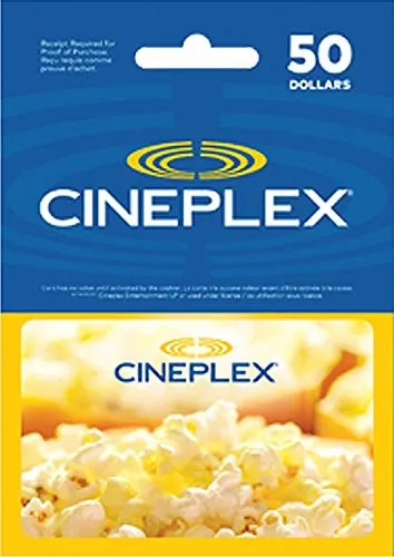 $50 Cineplex Gift Card photo 1