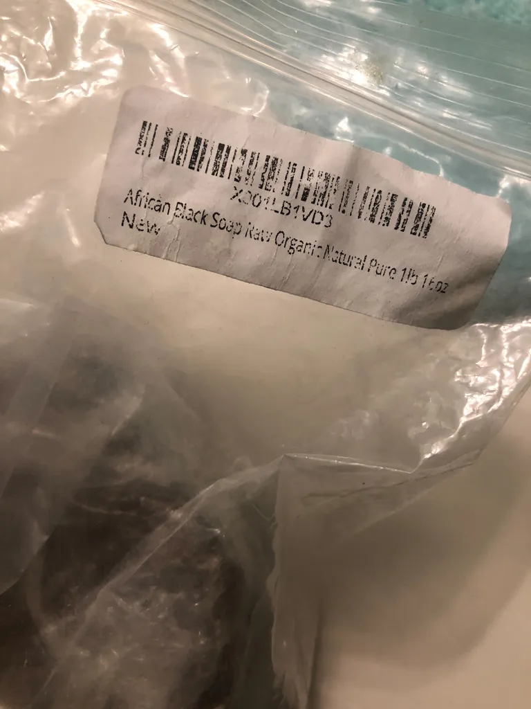 16oz African black soap photo 1