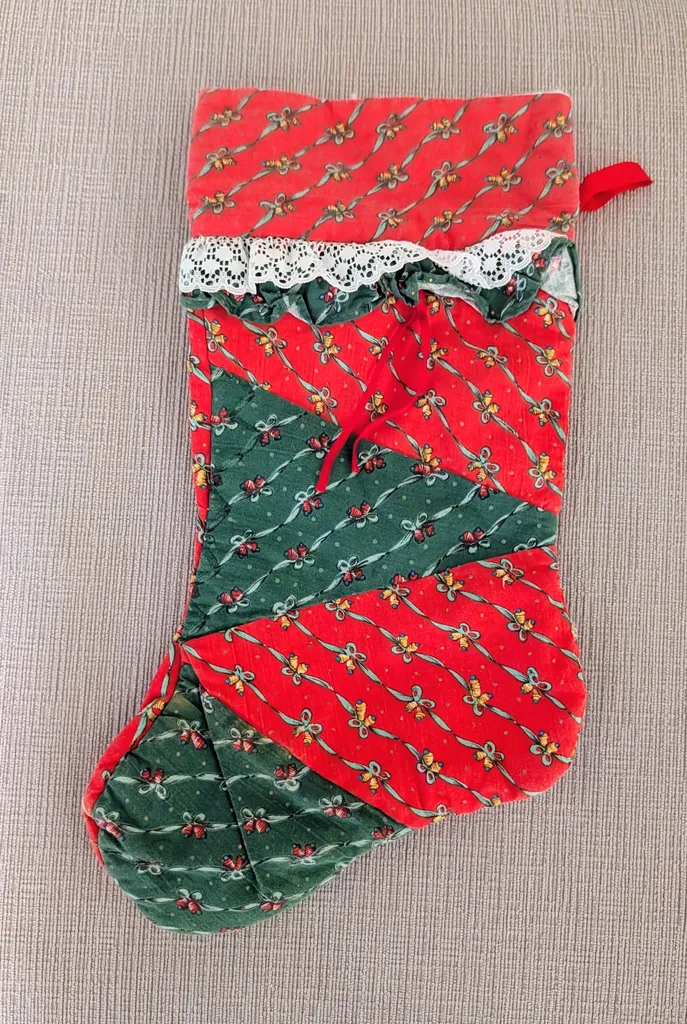 Christmas Stocking - Red & Green photo 1