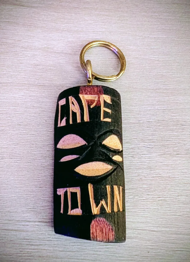 Brand New Cape Town Wooden Keychain photo 1