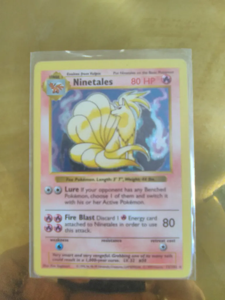Rare Pokemon Ninetailes Halographic Card  photo 1