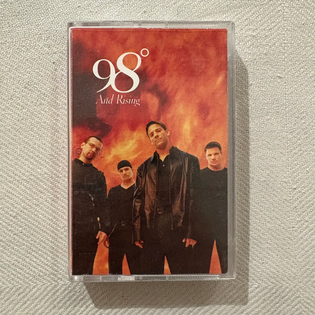 98 degrees and rising pop music cassette tape photo 1