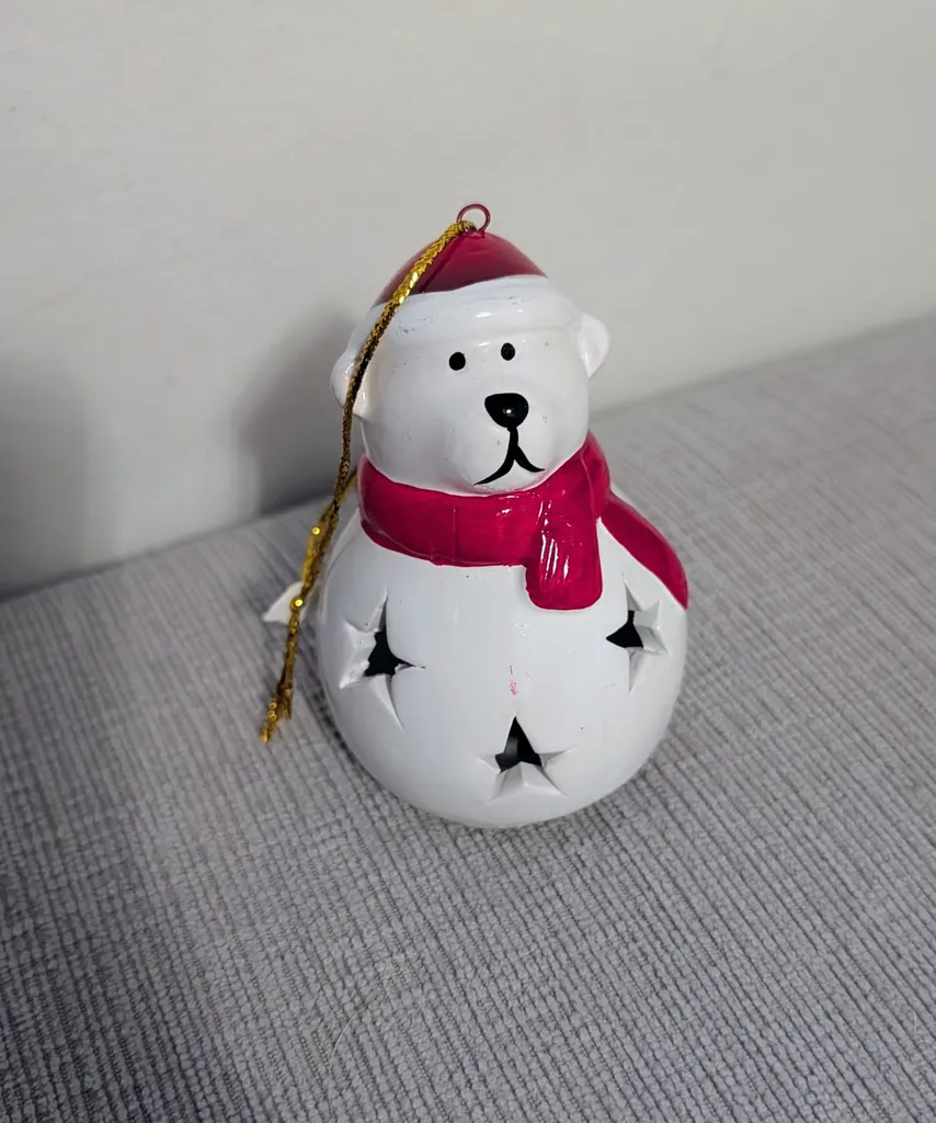 Polar Bear Light Up Christmas Ornament photo 1