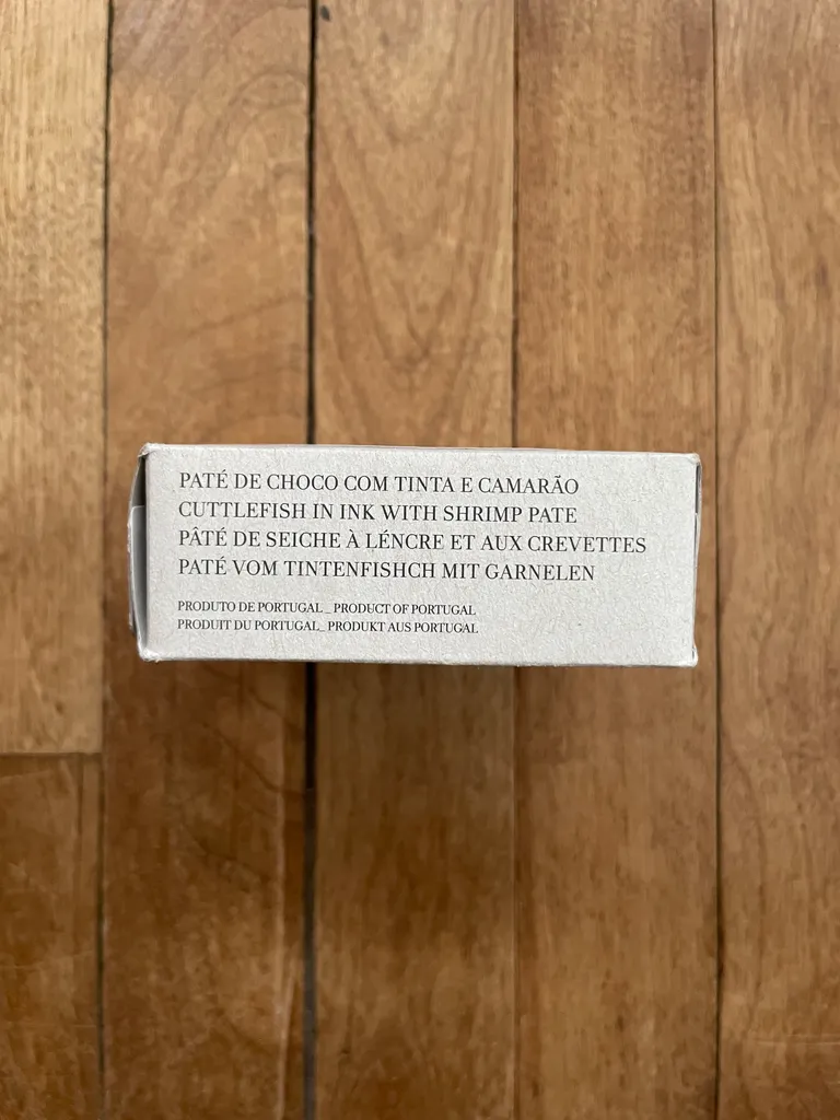 Cuttlefish in ink with shrimp pate  photo 1