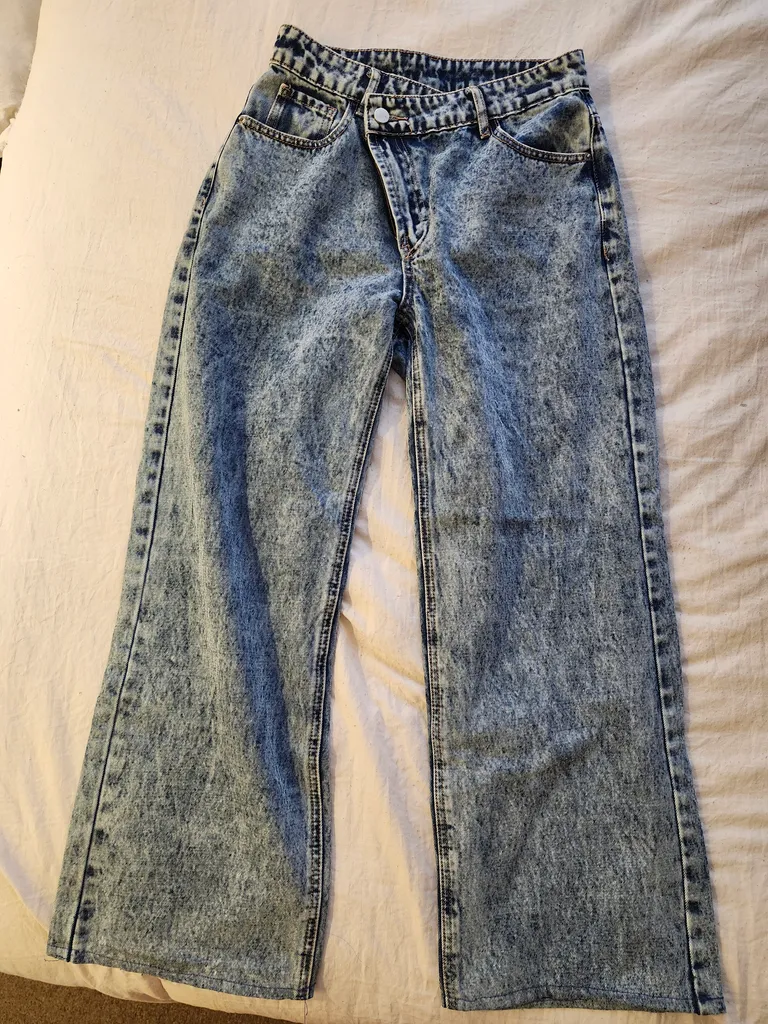 Shein Acid Wash Jeans  photo 1