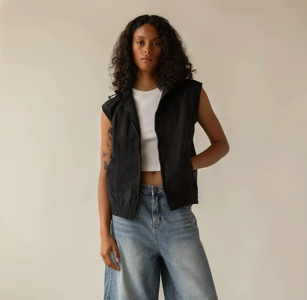 Oak + Fort nylon vest photo 1