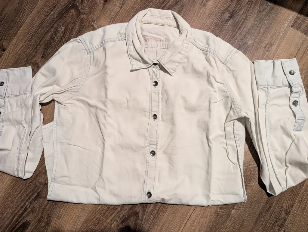 Light denim button up shirt photo 1