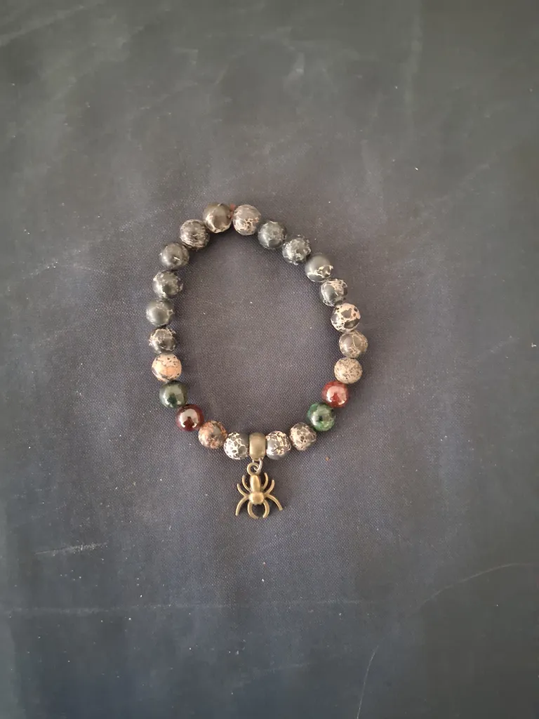 Spider crystal bracelet photo 1