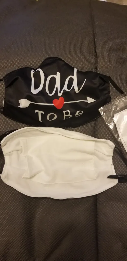 Mom to be/ Dad to be mask with filters photo 1