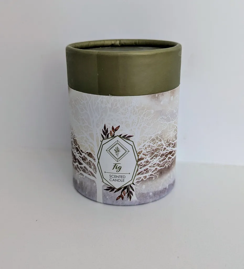 Scented candle ( Fig) in gift box photo 1