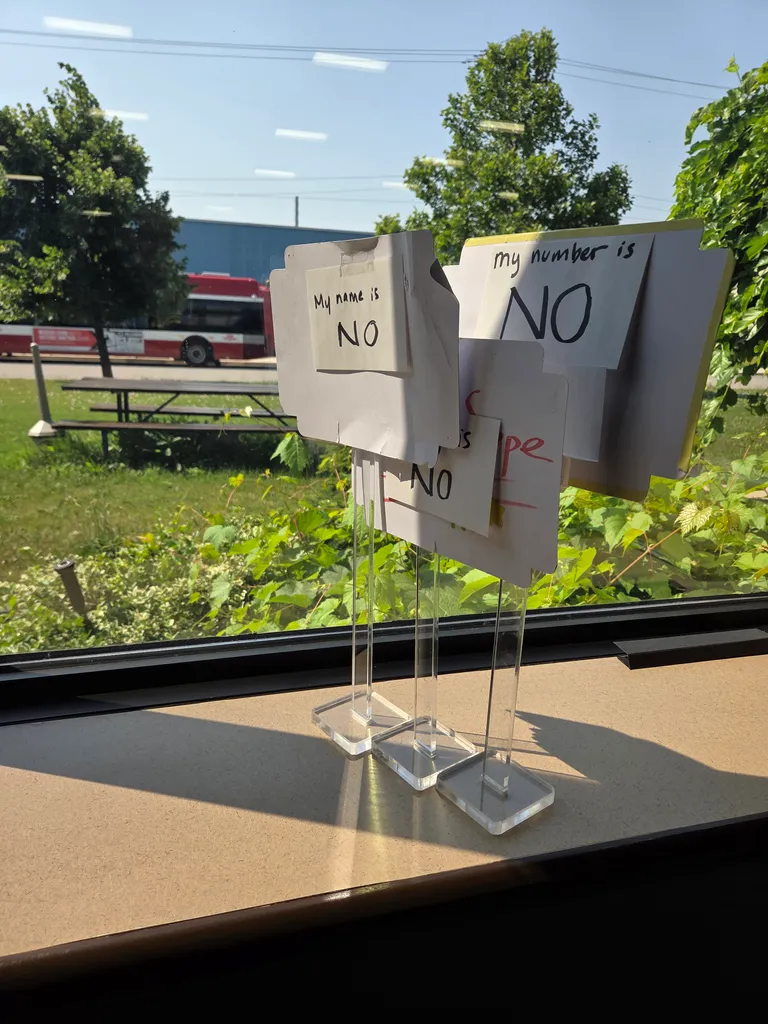 3 clear sign posts  photo 1