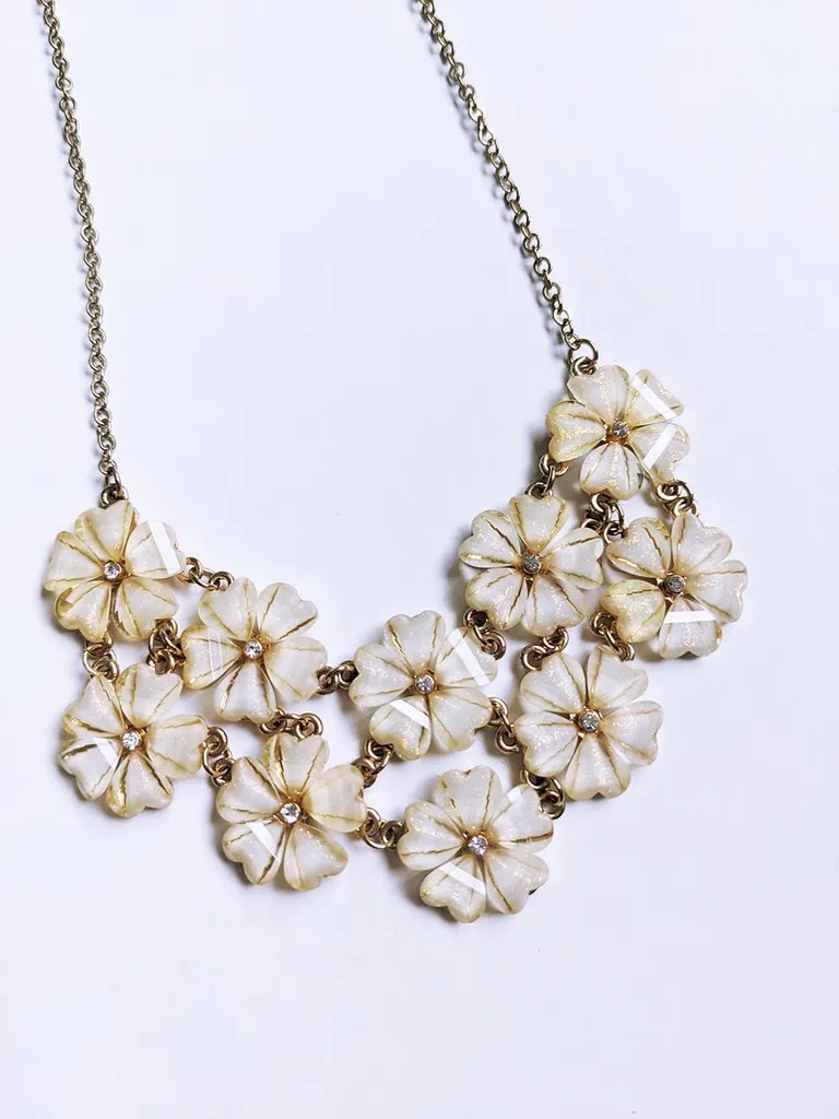 Forever 21 Floral Statement Necklace photo 1