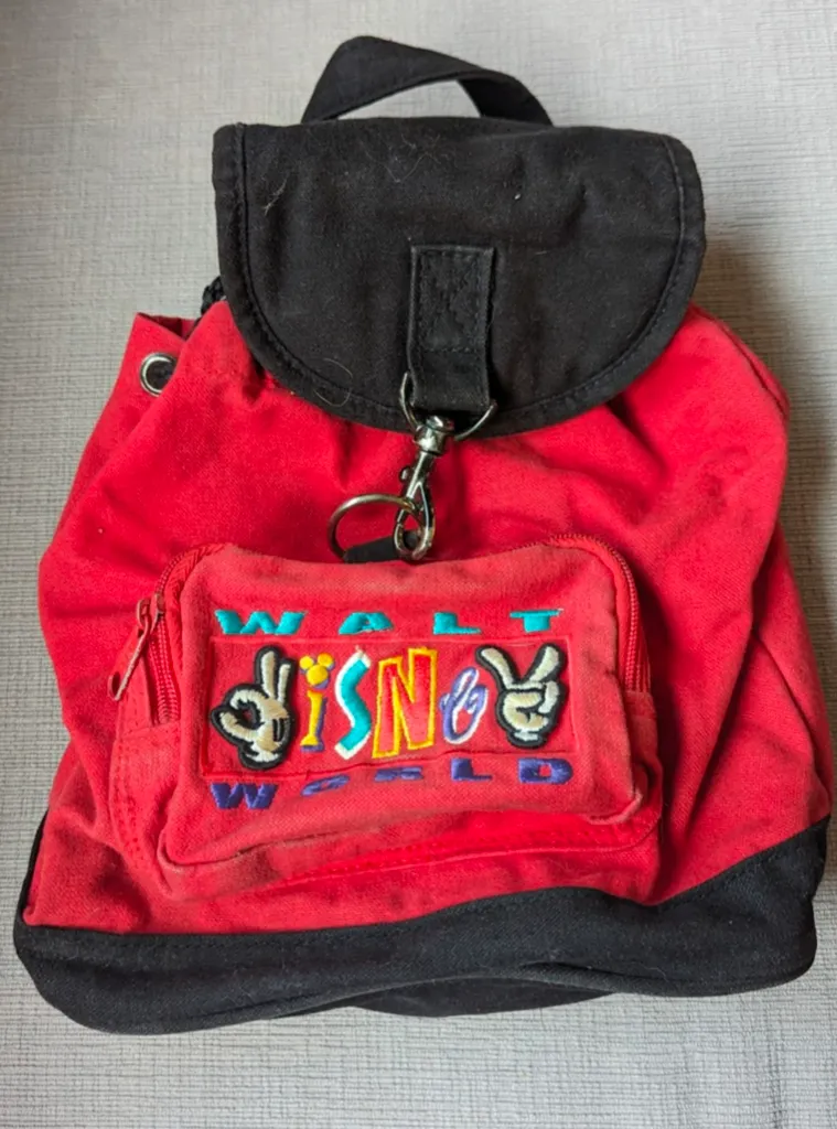 Walt Disney World Red & Black Backpack photo 1