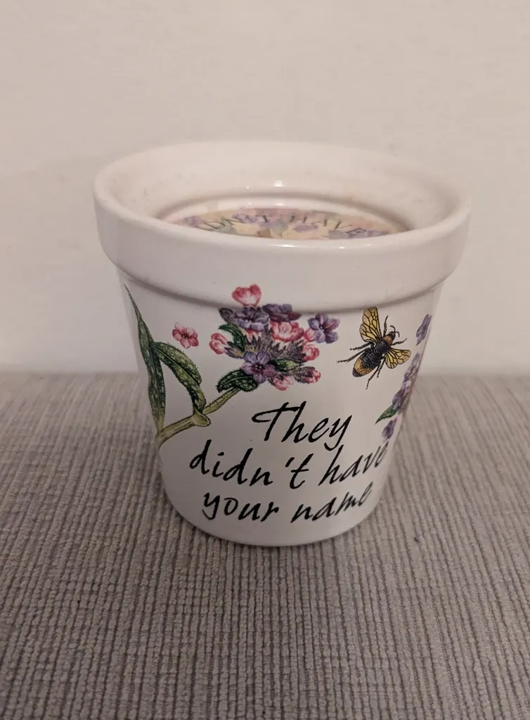 Brand New Ceramic Candle With Floral Design photo 1