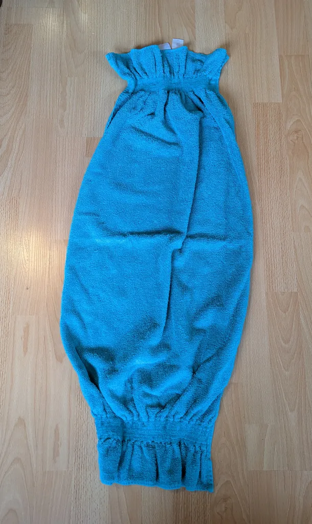 Turquoise Terrycloth Hair Towel Wrap photo 1