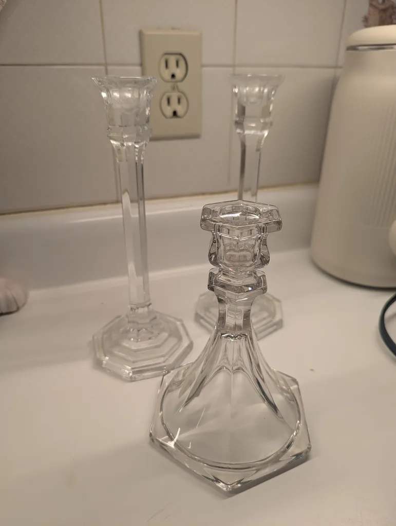 Glass candle holders  photo 1