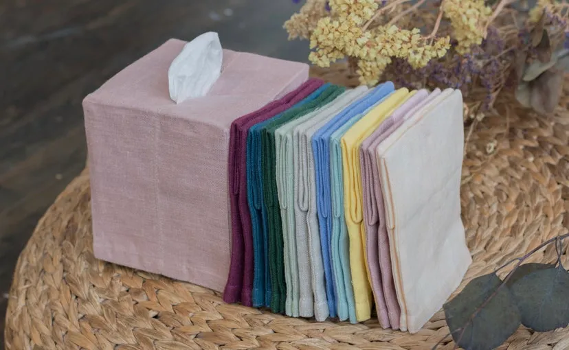 Fabric tissue box cover photo 1