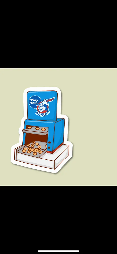 CNE Tiny Tim donuts stickers photo 1