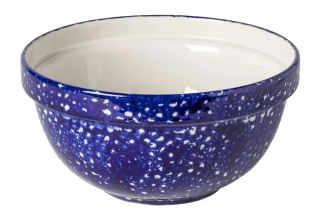 CASAFINA ABBEY MED. MIXING BOWL - BLUE SPLATTER photo 1