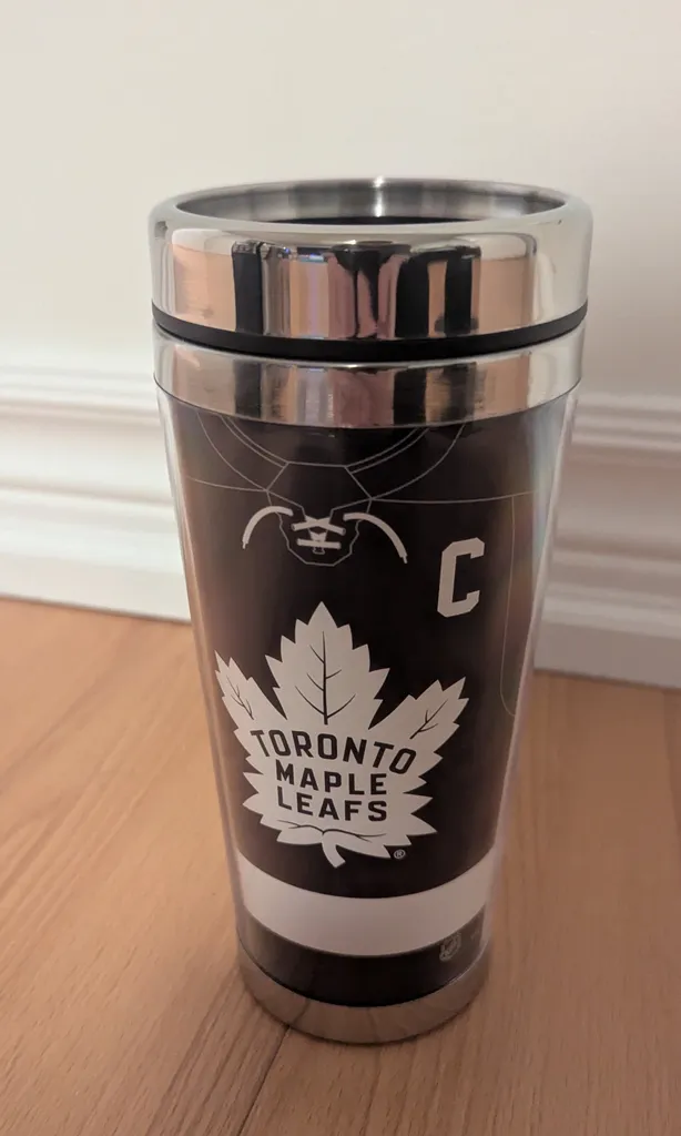 Brand NewToronto Maple Leafs Matthews #34 Travel Mug photo 1