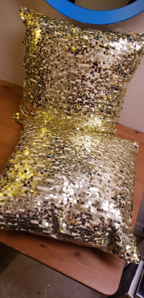 Gold Sequin Pillows photo 1