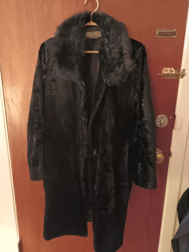 vintage faux fur coat M/L  photo 1