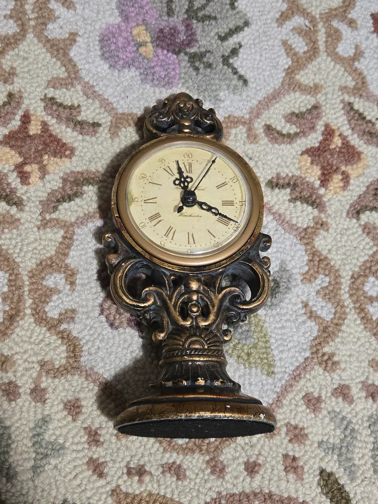 Vintage antique style clock photo 1