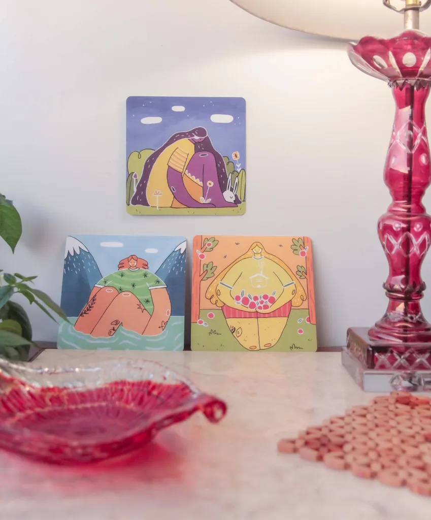 Art print set~nature people photo 1