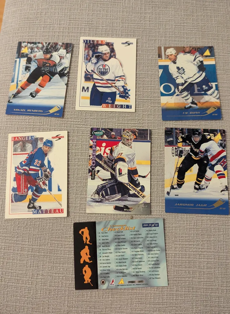 Vintage Hockey Trading Cards - Renberg, Weight, Domi, Jagr photo 1